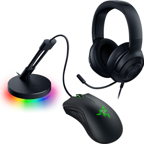 Game On Bundle | DeathAdder Essential (Black) + Kraken X Lite + Mouse Bungee V3 Chroma - Ban Leong Technologies Sdn Bhd